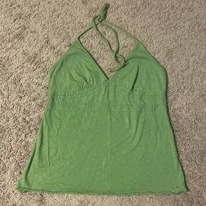 Vintage American Eagle green Halter Top size large